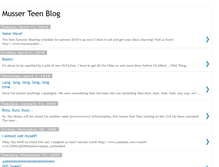 Tablet Screenshot of musserteenblog.blogspot.com