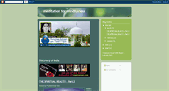 Desktop Screenshot of meditation4mindfulness.blogspot.com