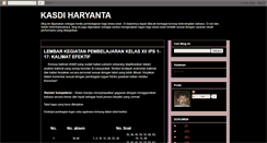 Desktop Screenshot of kasdiharyanta-kasdih.blogspot.com