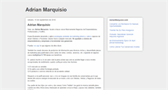 Desktop Screenshot of adrianmarquisio.blogspot.com