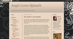 Desktop Screenshot of angstlovesspinach.blogspot.com