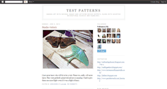 Desktop Screenshot of jeanstestpatterns.blogspot.com