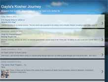 Tablet Screenshot of gaylaskosherjourney.blogspot.com