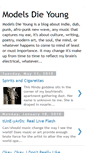 Mobile Screenshot of modelsdieyoung.blogspot.com