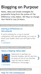 Mobile Screenshot of bloggingonpurpose.blogspot.com
