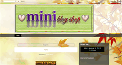 Desktop Screenshot of mini-blog-shop.blogspot.com