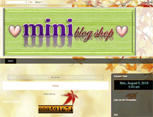 Tablet Screenshot of mini-blog-shop.blogspot.com
