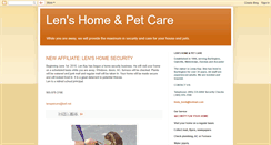 Desktop Screenshot of lenspetcare.blogspot.com