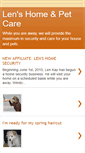 Mobile Screenshot of lenspetcare.blogspot.com