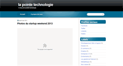 Desktop Screenshot of lapointetechnologie.blogspot.com
