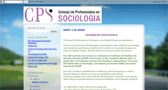 Desktop Screenshot of consejodeprofensociologia.blogspot.com