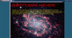 Desktop Screenshot of end-signs-christ-told-us.blogspot.com