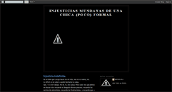 Desktop Screenshot of injusticiasmundanas.blogspot.com