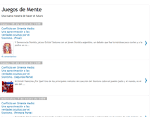 Tablet Screenshot of juegosdemente.blogspot.com