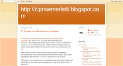 Desktop Screenshot of cipriaemerletti.blogspot.com