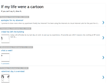 Tablet Screenshot of ifmylifewereacartoon.blogspot.com