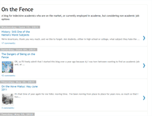 Tablet Screenshot of phd-onthefence.blogspot.com