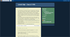 Desktop Screenshot of lowellhigh-classof1950.blogspot.com