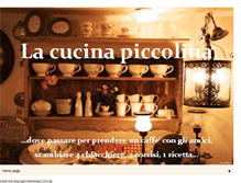 Tablet Screenshot of lacucinapiccolina.blogspot.com