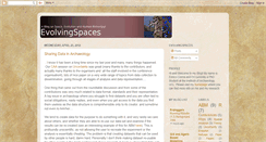 Desktop Screenshot of evolvingspaces.blogspot.com