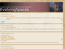 Tablet Screenshot of evolvingspaces.blogspot.com