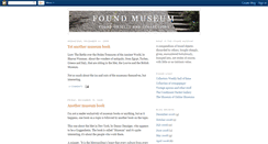 Desktop Screenshot of foundmuseum.blogspot.com