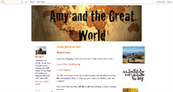 Desktop Screenshot of amyandthegreatworld.blogspot.com