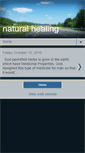 Mobile Screenshot of natural-healing-medicine.blogspot.com