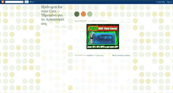 Desktop Screenshot of hydrogenforyourcars.blogspot.com