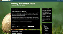 Desktop Screenshot of fantasyprospectcentral.blogspot.com