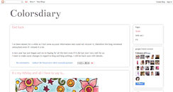 Desktop Screenshot of colorsdiary.blogspot.com