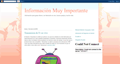 Desktop Screenshot of informacion-muy-importante.blogspot.com