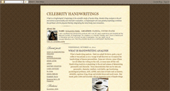 Desktop Screenshot of celebrityhandwritings.blogspot.com