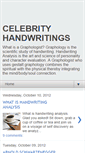 Mobile Screenshot of celebrityhandwritings.blogspot.com