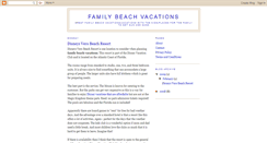 Desktop Screenshot of familybeachvacations.blogspot.com