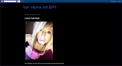 Desktop Screenshot of hairstylescut2011.blogspot.com