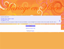 Tablet Screenshot of mariagehiver.blogspot.com