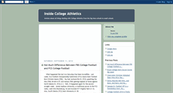 Desktop Screenshot of insidecollegeathletics.blogspot.com