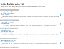 Tablet Screenshot of insidecollegeathletics.blogspot.com