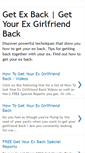 Mobile Screenshot of getexbacktips.blogspot.com