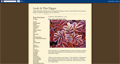 Desktop Screenshot of lookatthisnigger.blogspot.com