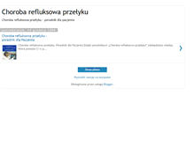 Tablet Screenshot of choroba-refluksowa.blogspot.com