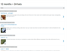 Tablet Screenshot of 12months24hats.blogspot.com