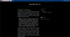 Desktop Screenshot of kundelekpl.blogspot.com