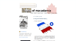 Desktop Screenshot of hallsofmacadamia.blogspot.com