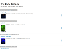 Tablet Screenshot of dailytentacle.blogspot.com