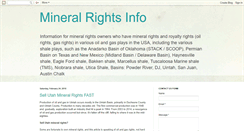 Desktop Screenshot of mineralrightsinfo.blogspot.com