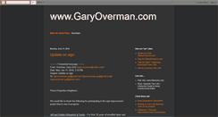 Desktop Screenshot of garyoverman.blogspot.com