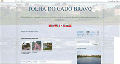 Desktop Screenshot of folhadogadobravo.blogspot.com
