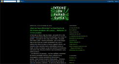 Desktop Screenshot of intencionparadojica.blogspot.com
